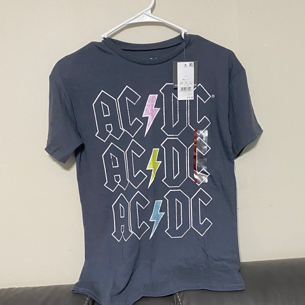 AC/DC Graphic Tee - Navy with Colorful Accents